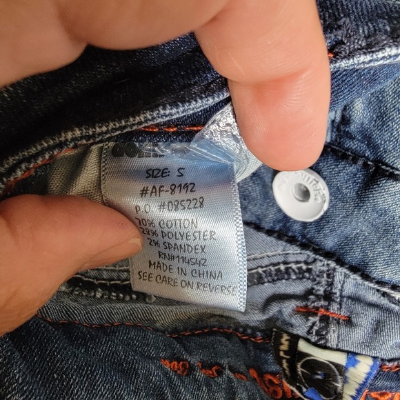 Dollhouse Denim Shorts Low Rise Studded Pockets Girls Size‎ 5/Small - Picture 5 of 6